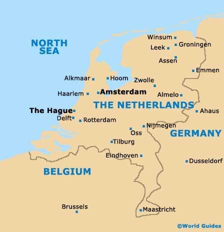 Rotterdam, amsterdam, zemljevid