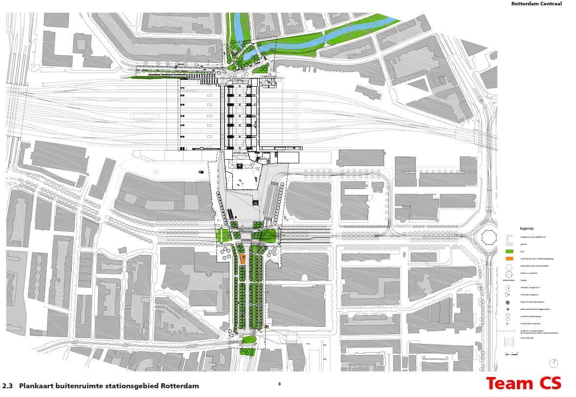 Rotterdam centralne postaje zemljevid
