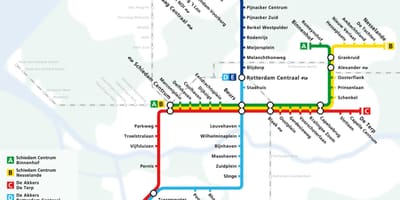 Haag metro zemljevid