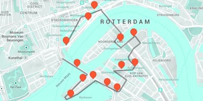 Zemljevid Rotterdam arhitektura 