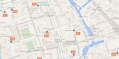 Zemljevid Rotterdam parkirne cone 
