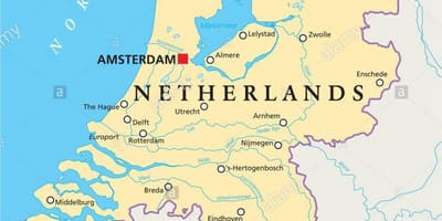 Zemljevid Rotterdam in amsterdam